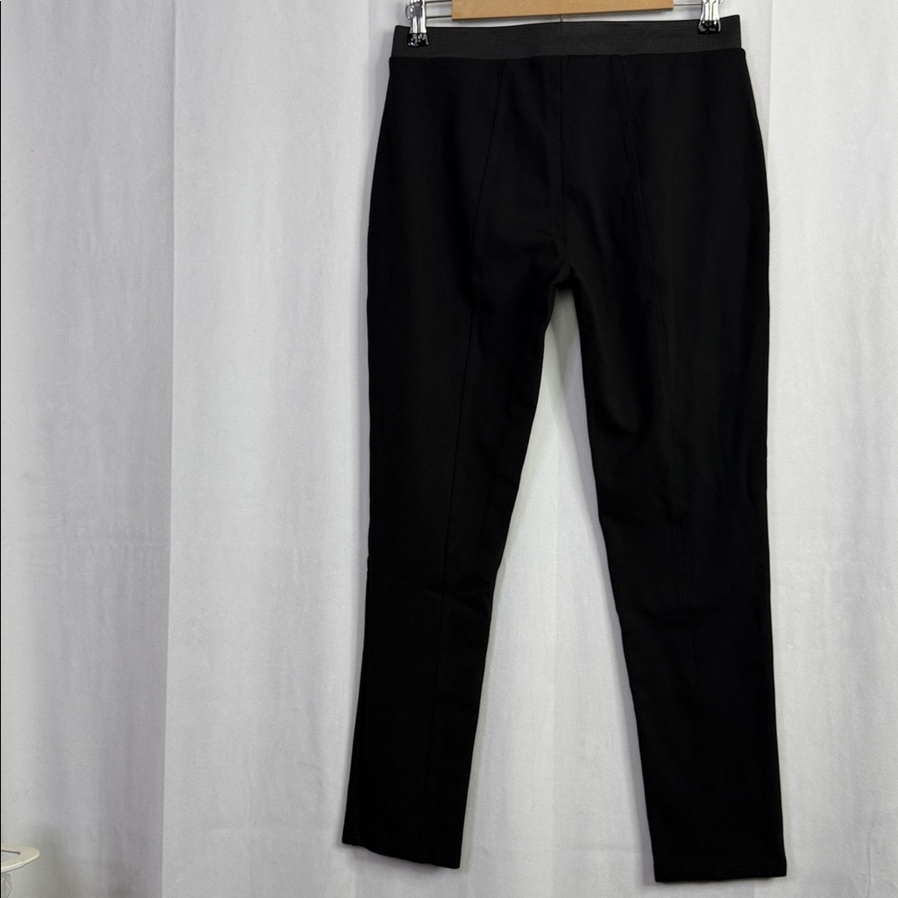 Johnny Was Compass Stretch Black Solid Slim Fit Leggings - Picture 4 of 7